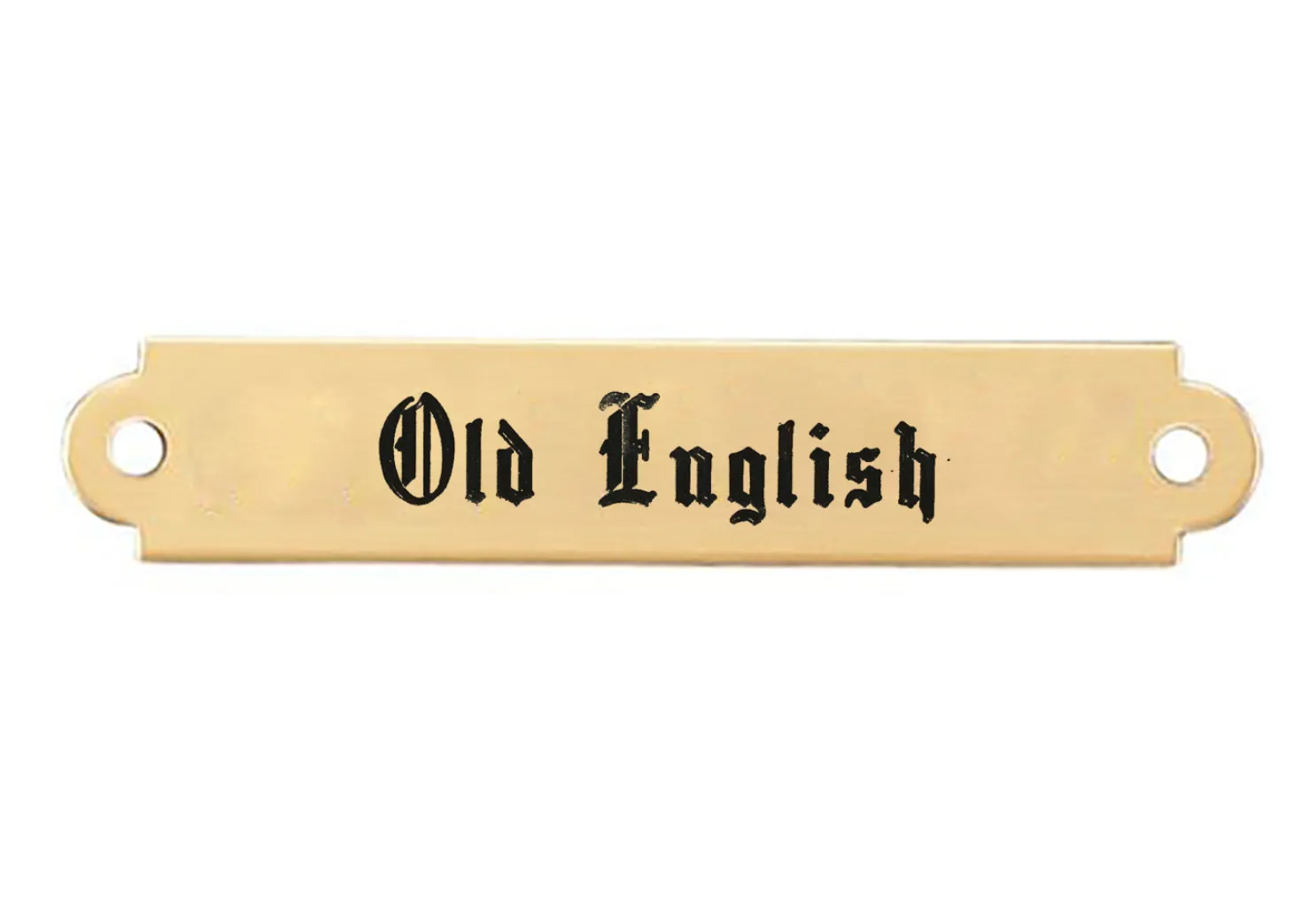 2" Fancy Saddle Nameplate