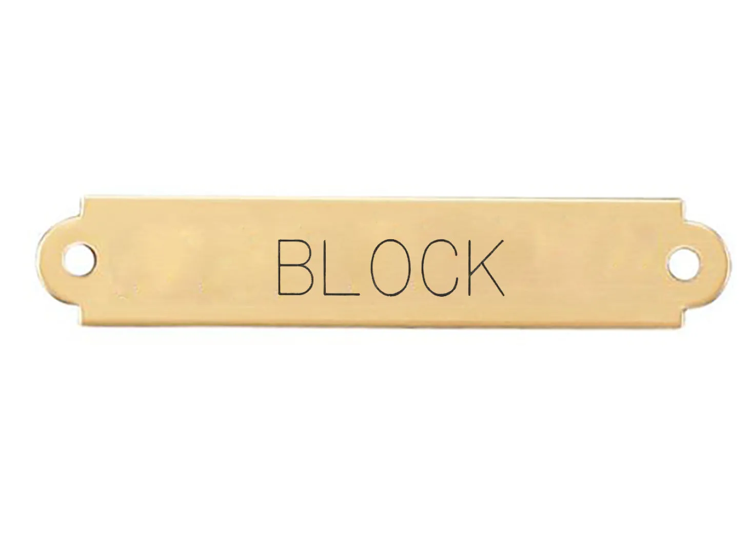 2" Fancy Saddle Nameplate