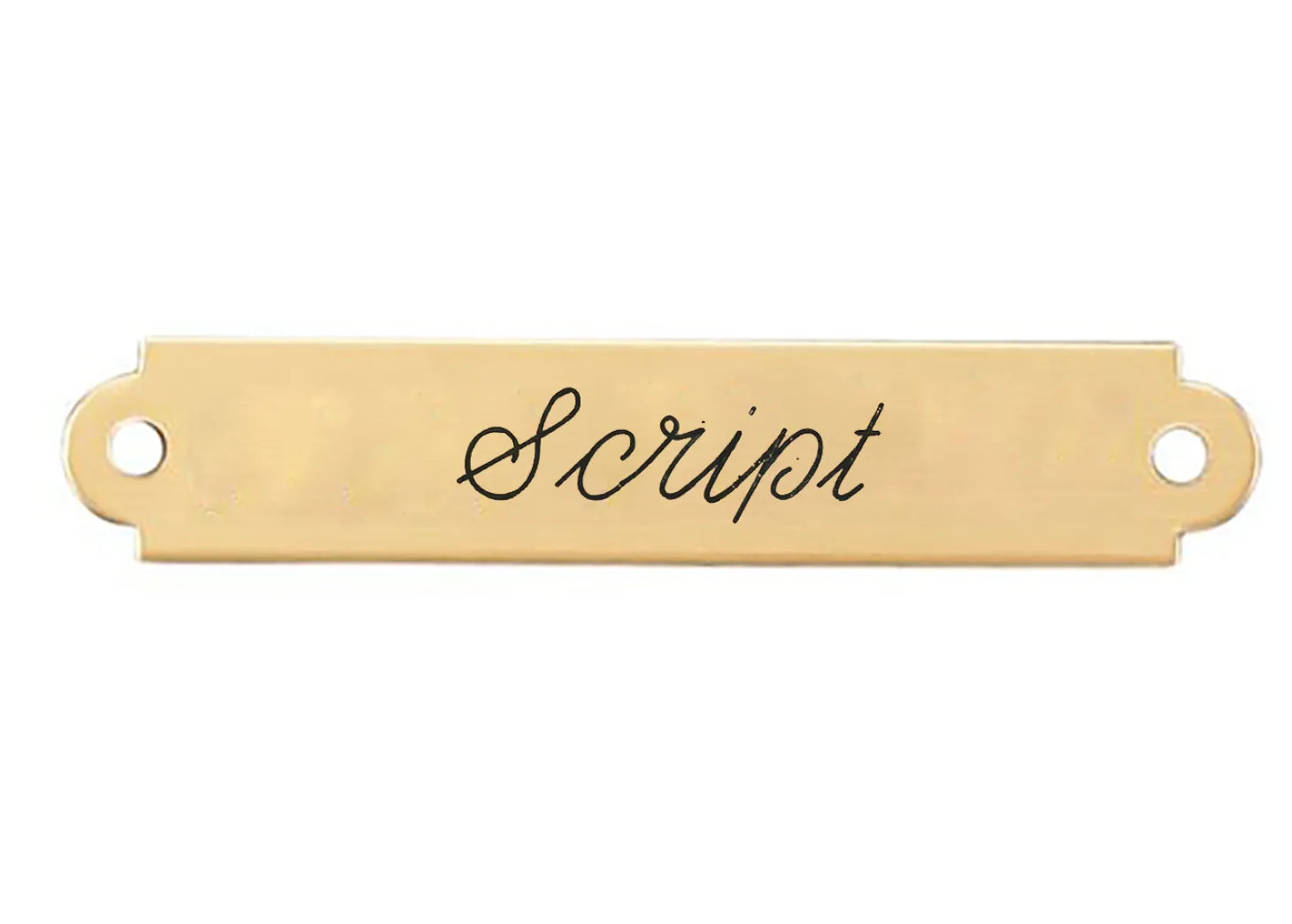 2" Fancy Saddle Nameplate