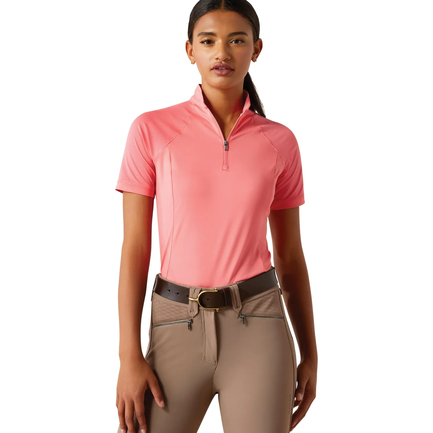 Ariat® Ladies’ Soquel Quarter-Zip Short Sleeve Shirt