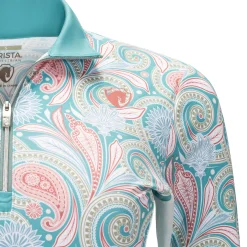 Arista® Ladies’ Viva Quarter-Zip Long Sleeve Shirt