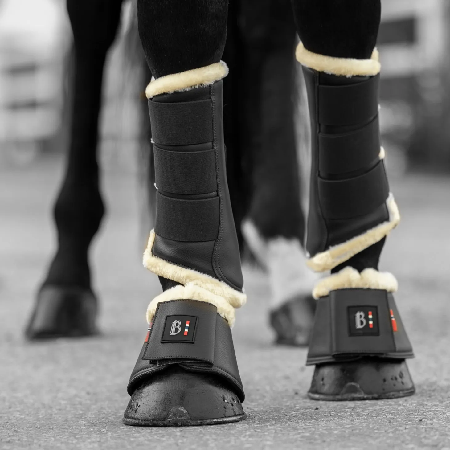 B Vertigo Wellington Fleece-Top Bell Boots