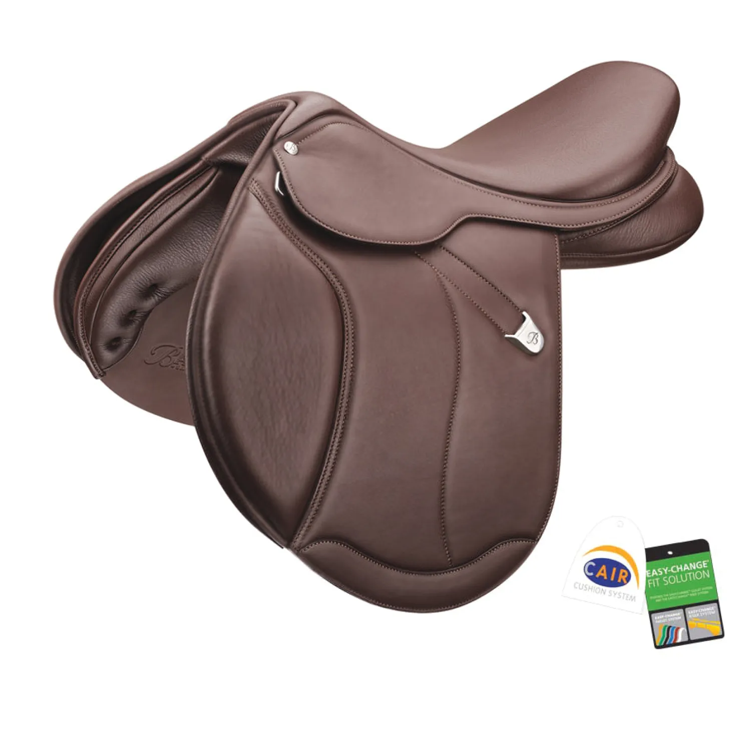 Bates Caprilli Close Contact+ Saddle with Extended Flap and Luxe Leather
