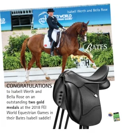 Bates Isabell Luxe Leather Dressage Saddle