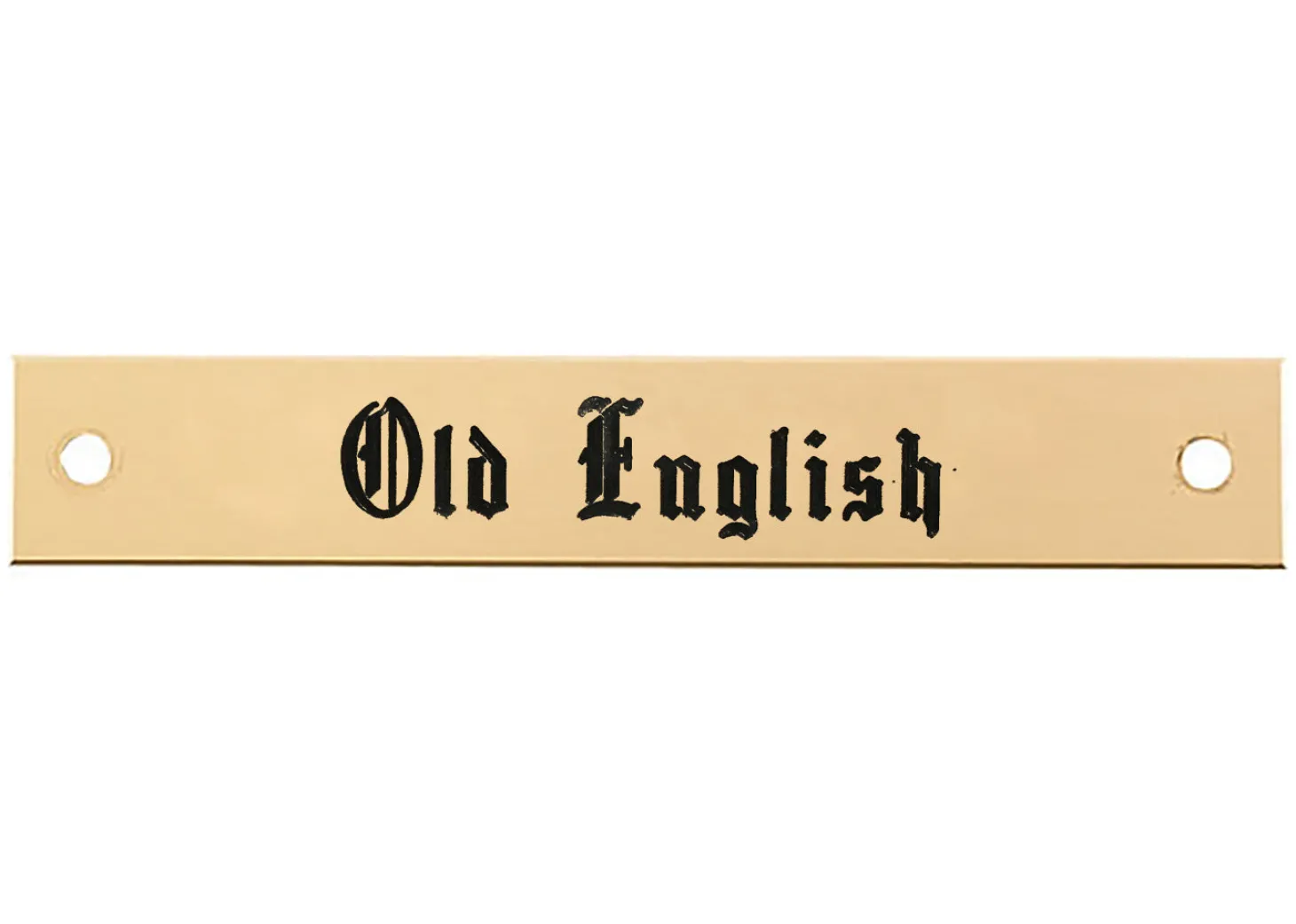 Beveled Edge Halter Nameplate - 1 or 2 lines