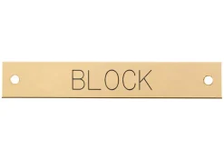 Beveled Edge Halter Nameplate - 3 lines
