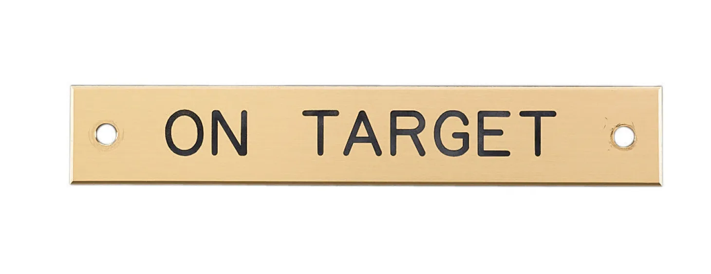 Beveled Edge Halter Nameplate - 3 lines