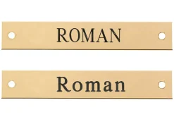 Beveled Edge Halter Nameplate - 3 lines