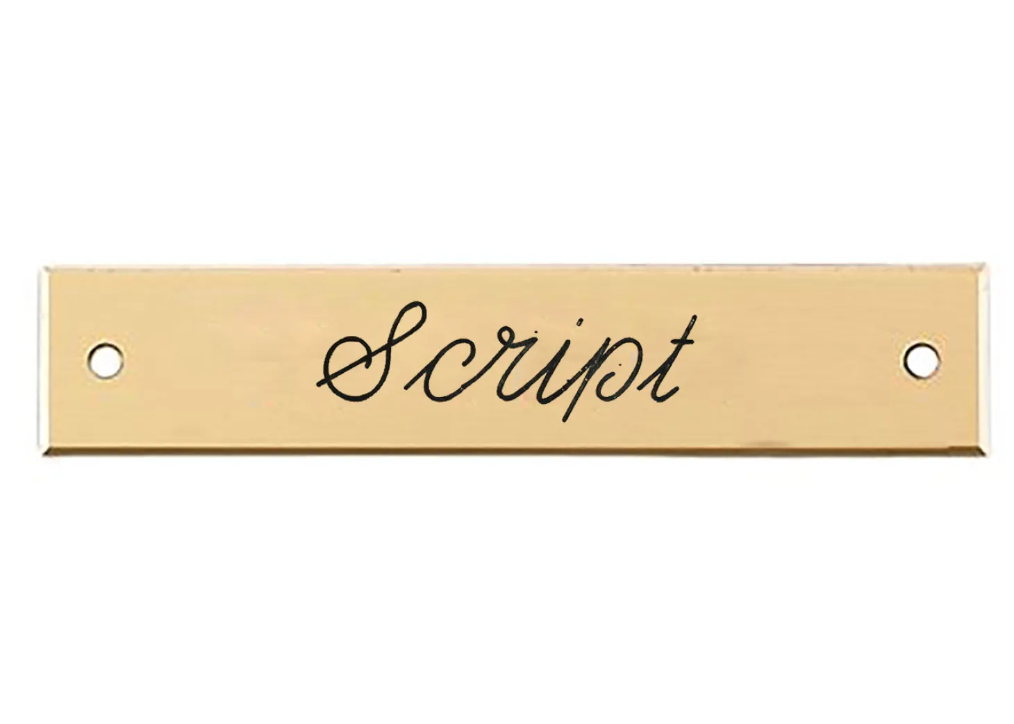 Beveled Edge Saddle Nameplate