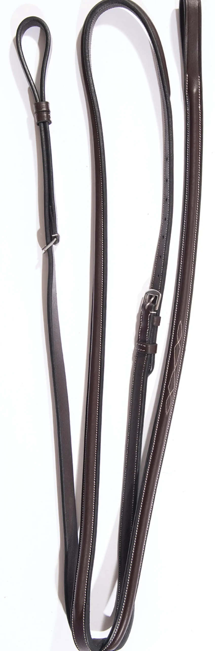 Black Oak Round-Raised Fancy-Stitched Standing Martingale