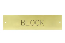 Brass Halter Nameplate - 3 lines