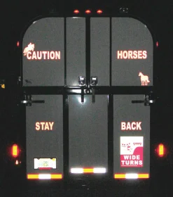 Caution Horses Sign