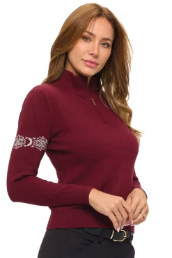 Dancing Equestrian Ladies’ "Snowflake" Sweater