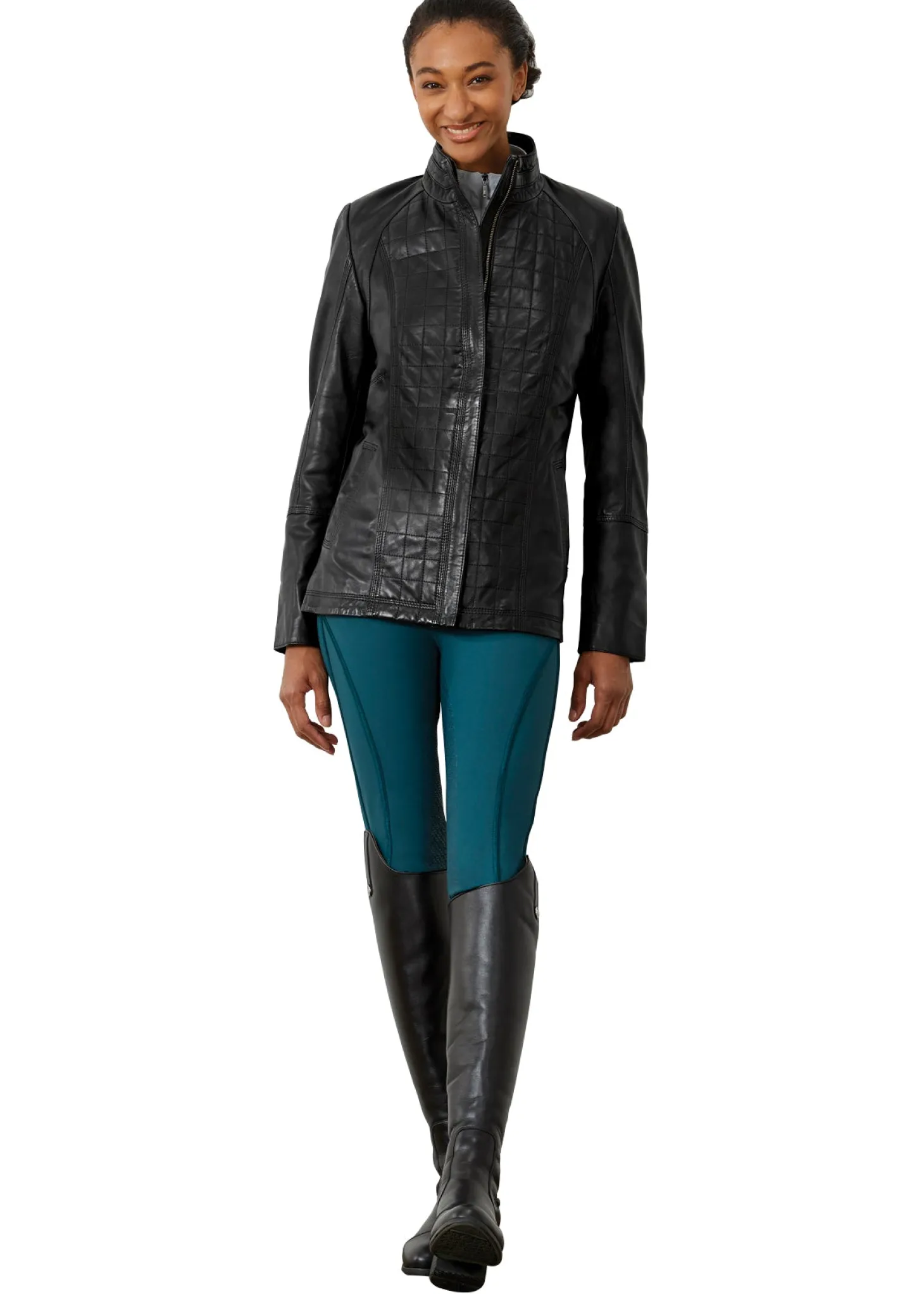 DS Ladies’ Moto Leather Jacket