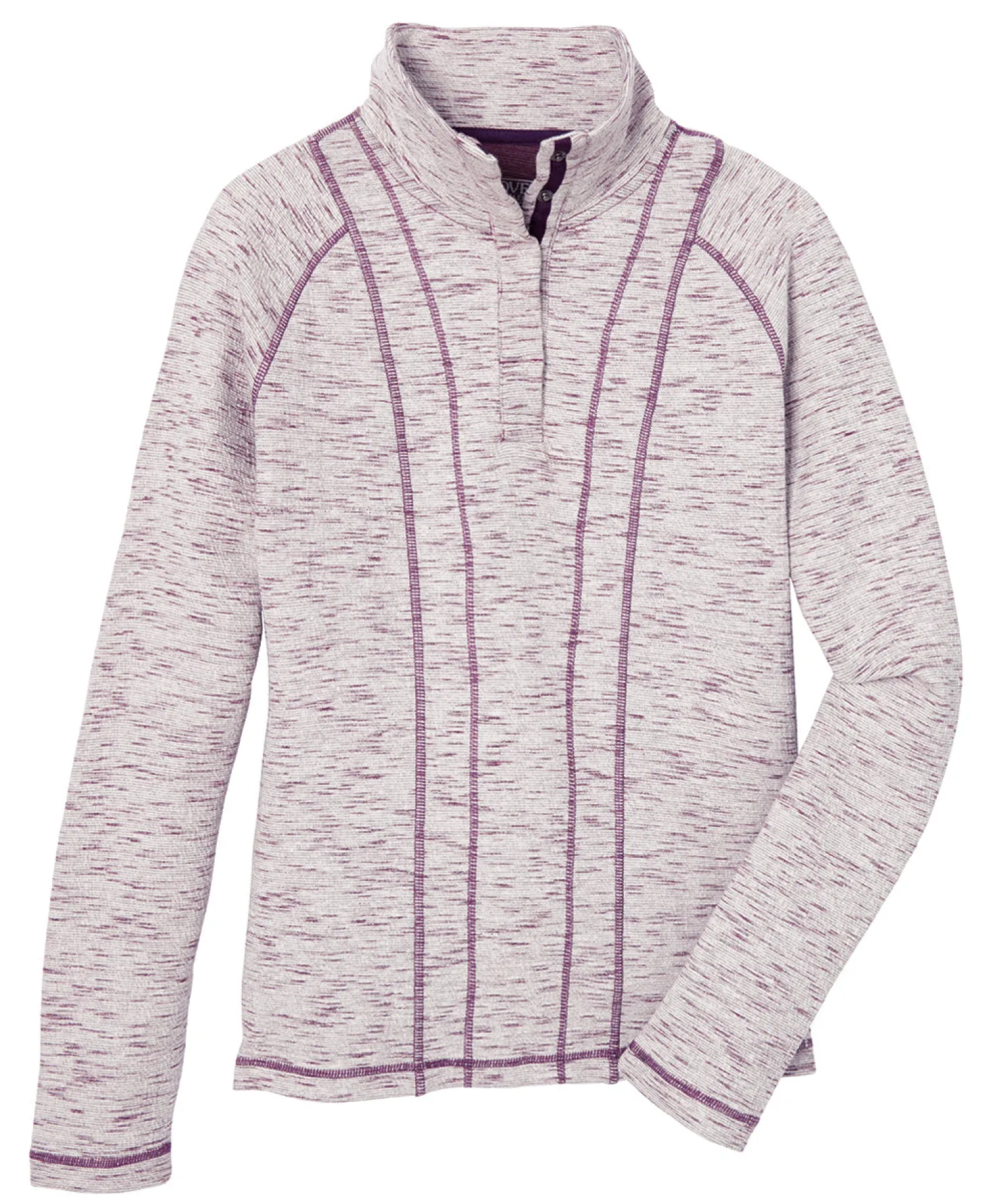 DS Textured Snap Neck Pullover