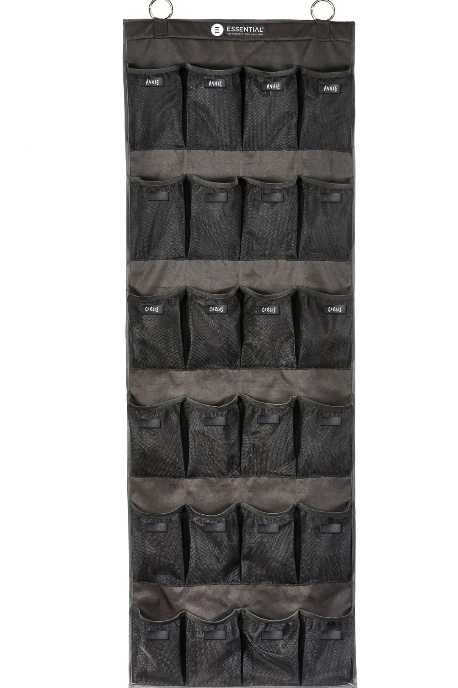 EquiFit® Essential Hanging 24-Pocket Horse Boot Organizer with ID Patches