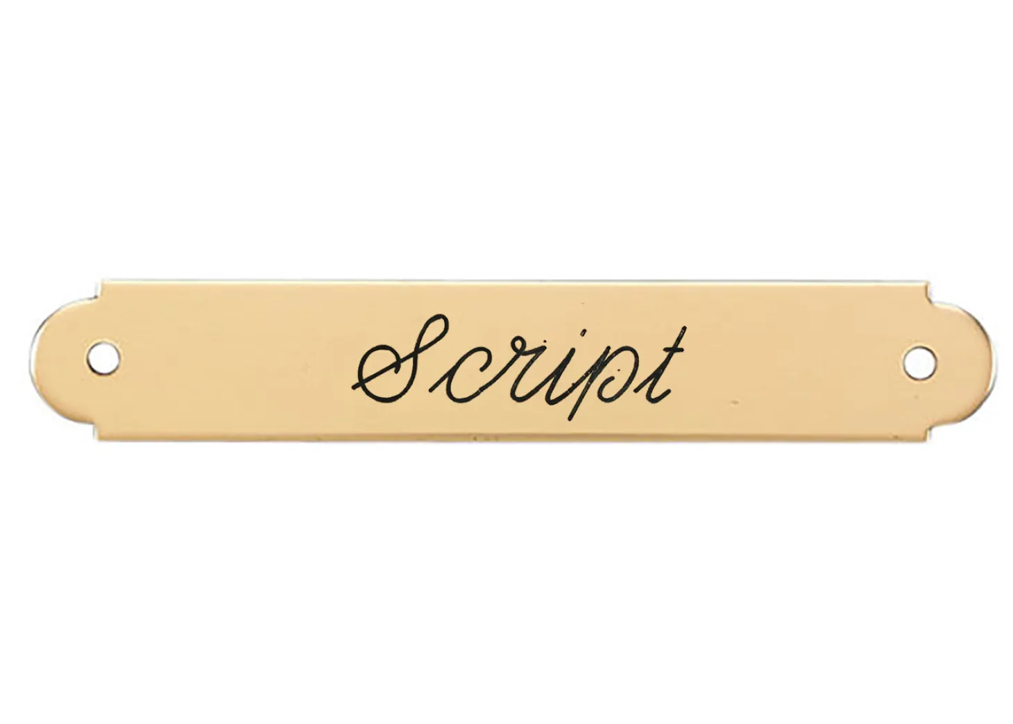 Fancy Halter Nameplate - 3 lines