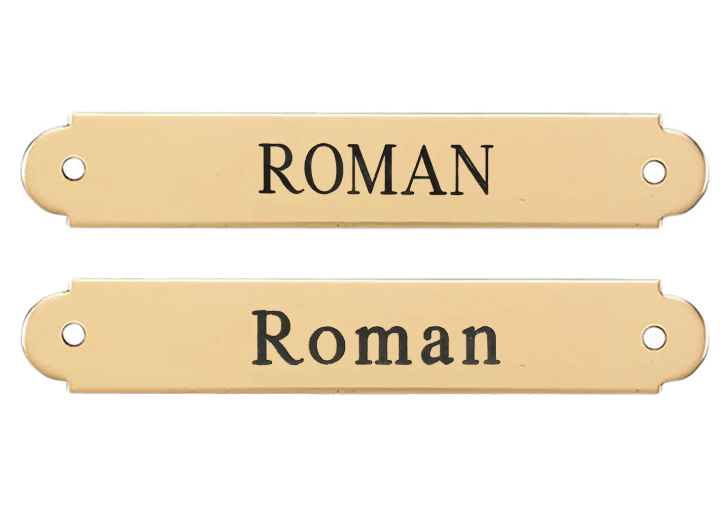 Fancy Halter Nameplate - 3 lines