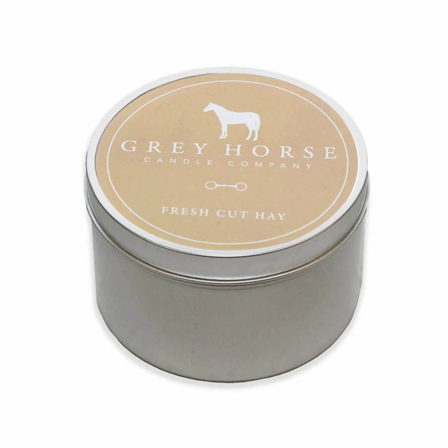 Grey Horse Candle Tin