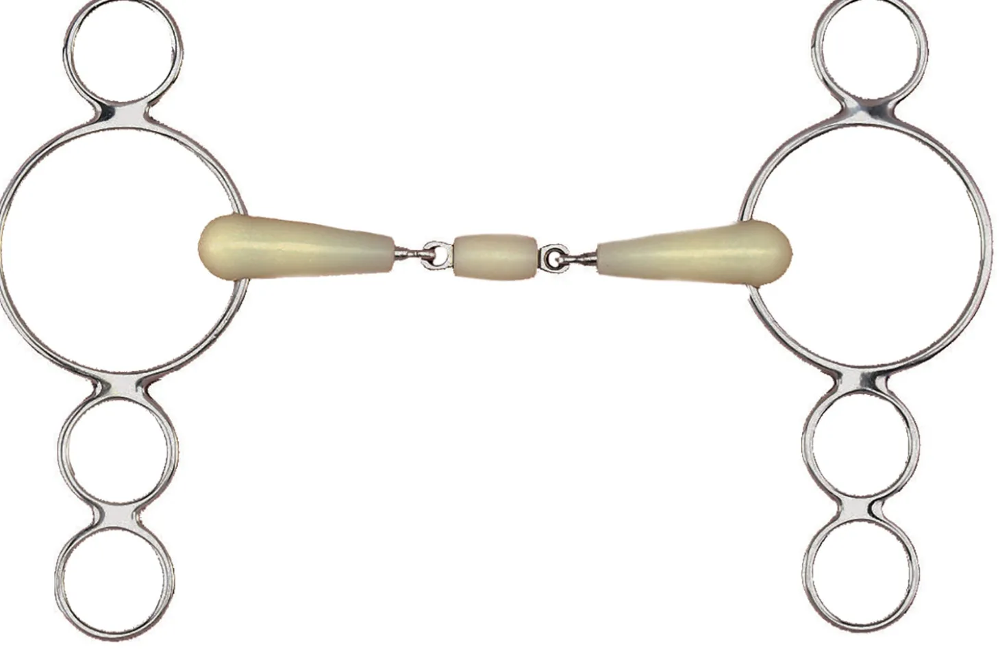 Happy Mouth Bits® Double-Jointed 3-Ring Elevator Bit