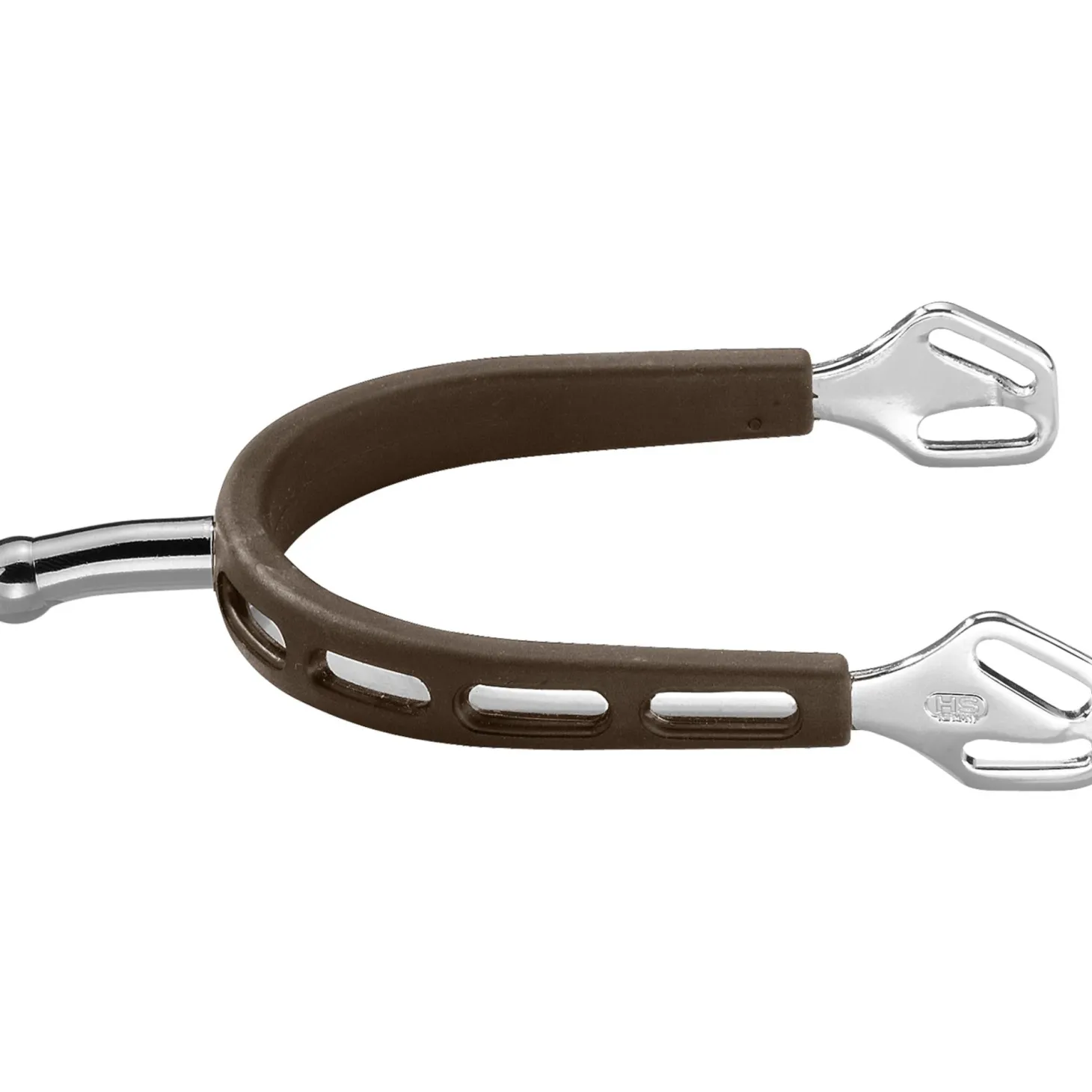 Herm Sprenger® Ultra Fit Brown Grip Small Round Rowel Spurs