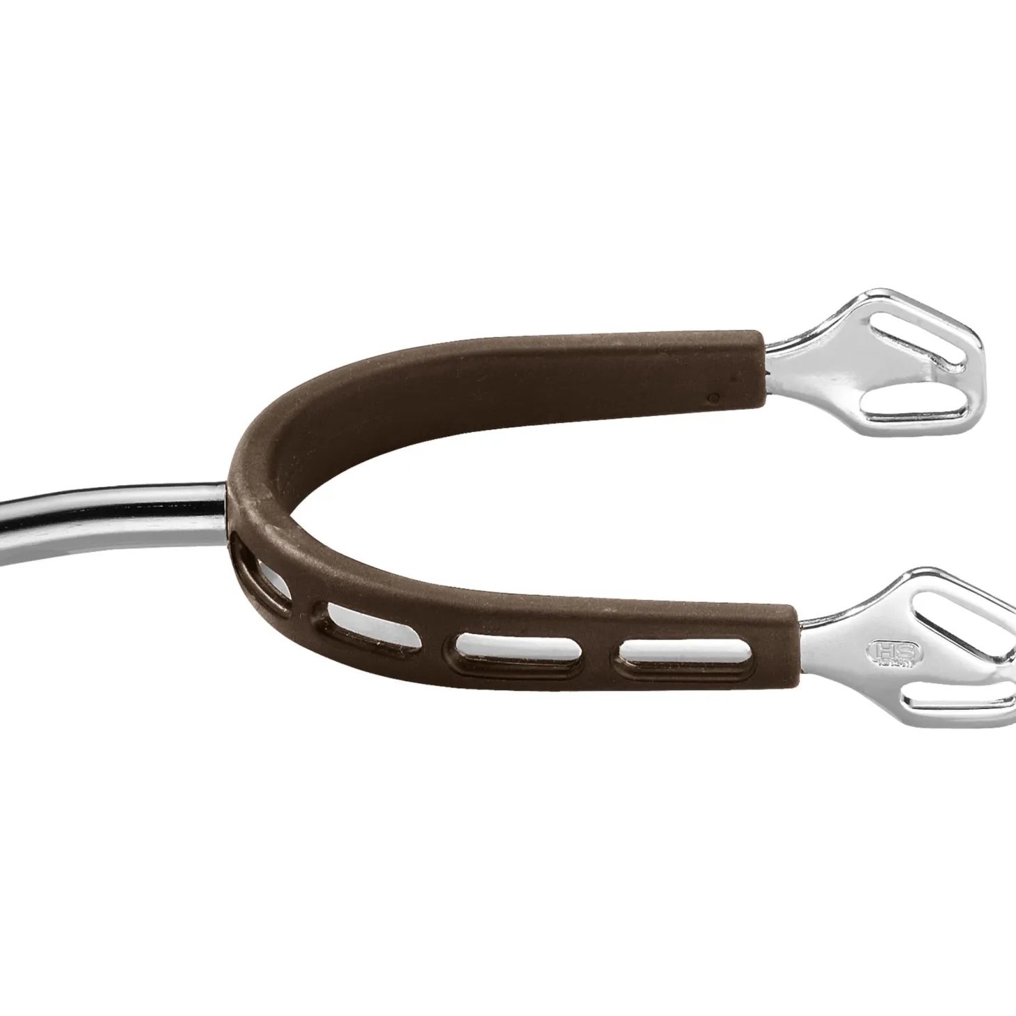 Herm Sprenger® Ultra Fit Brown Grip Small Round Rowel Spurs