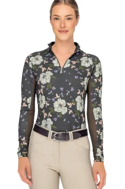 Kastel Denmark Ladies’ Gigi Quarter-Zip Long-Sleeve Shirt