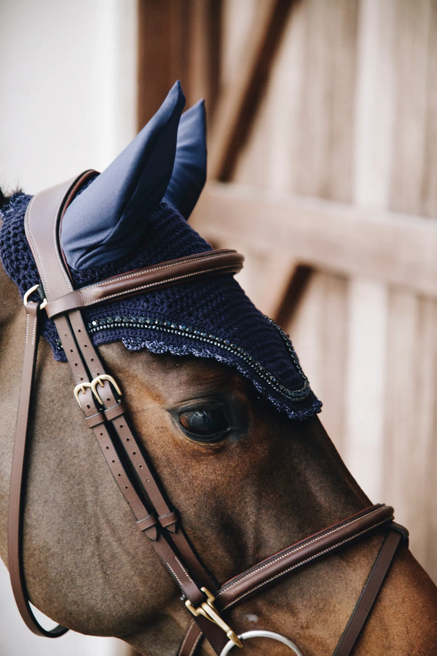 Kentucky Horsewear Wellington Stone & Pearl Fly Veil