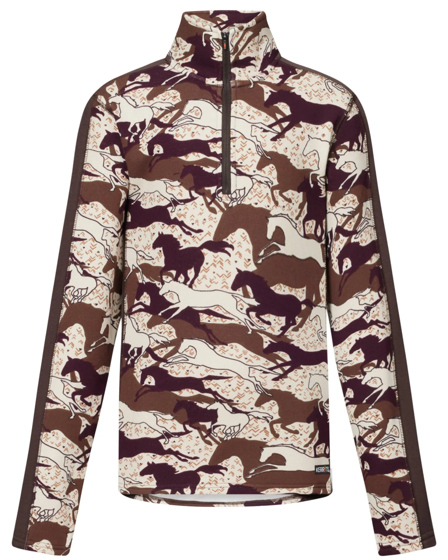Kerrits® Kids’ Plush Printed Fleece Half-Zip Top