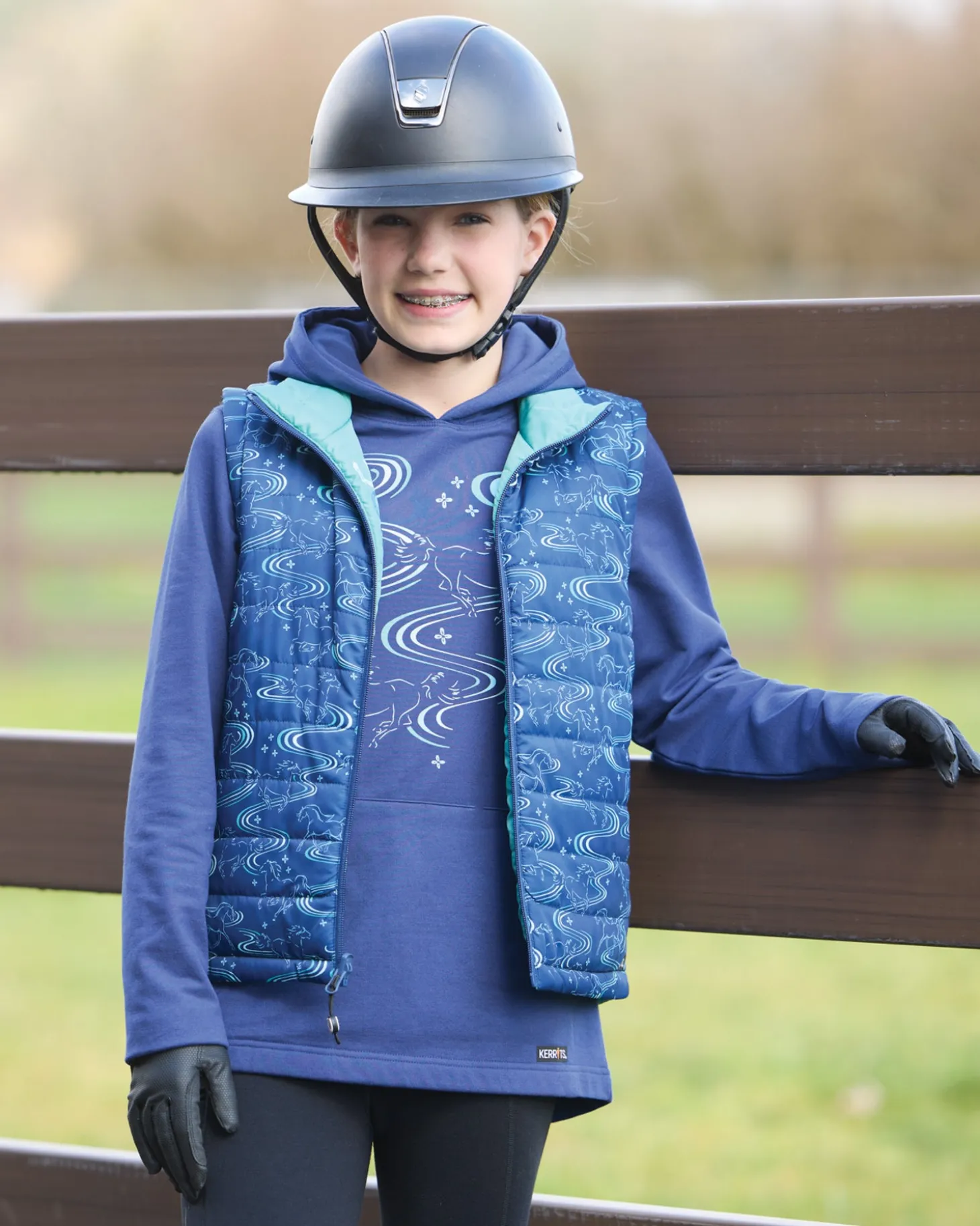 Kerrits® Kids' Ride The Wind Reversible Quilted Vest