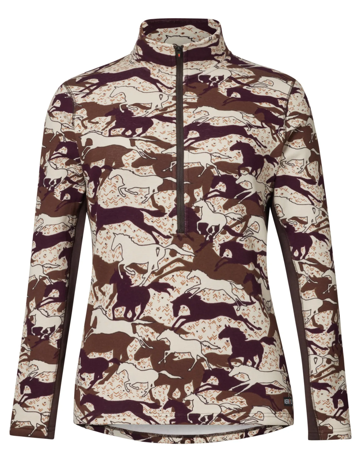 Kerrits® Ladies’ Plush Printed Fleece Half-Zip Top