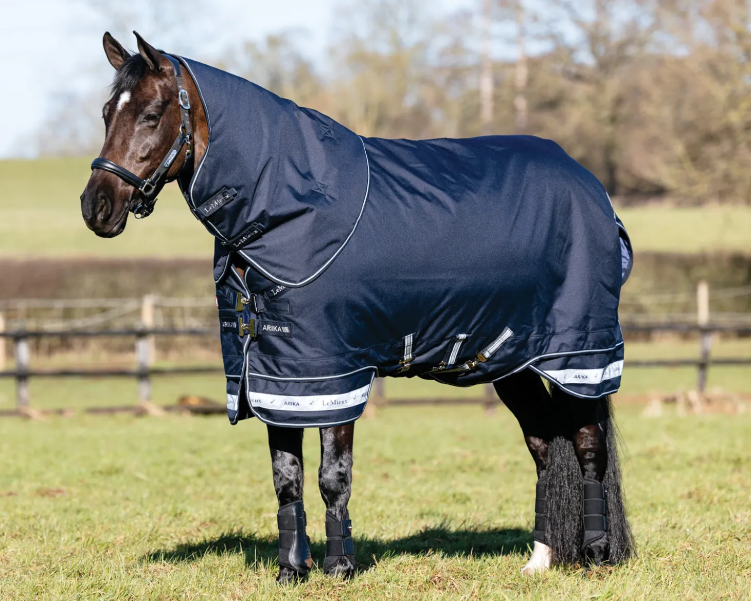 LeMieux® Arika Storm-Tek 100 Gram Turnout Blanket with Leg Straps