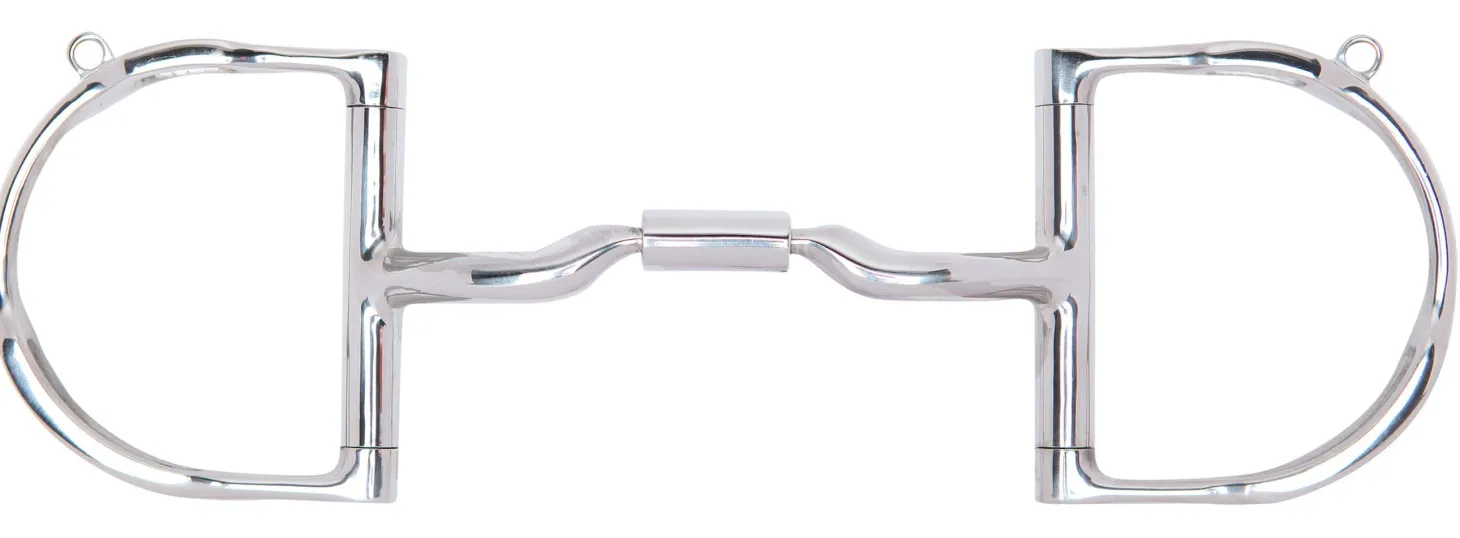 Myler® Low Port Comfort Snaffle Dee MB 04 Bit with Hooks