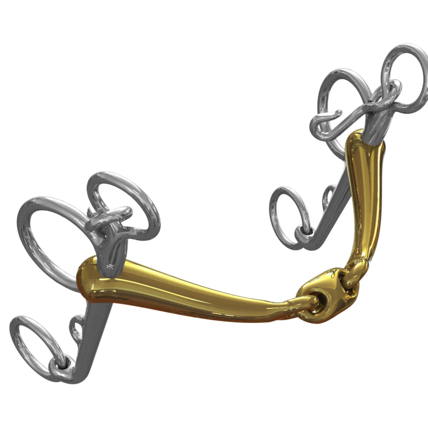 Neue Schule Tranz Angled Lozenge Pelham Bit - 16 mm mouth; 7 cm shanks