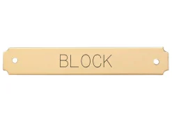 Notched Corner Halter Nameplate - 1 or 2 lines