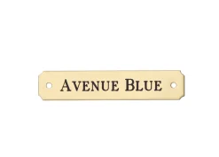 Notched Corner Saddle Nameplate