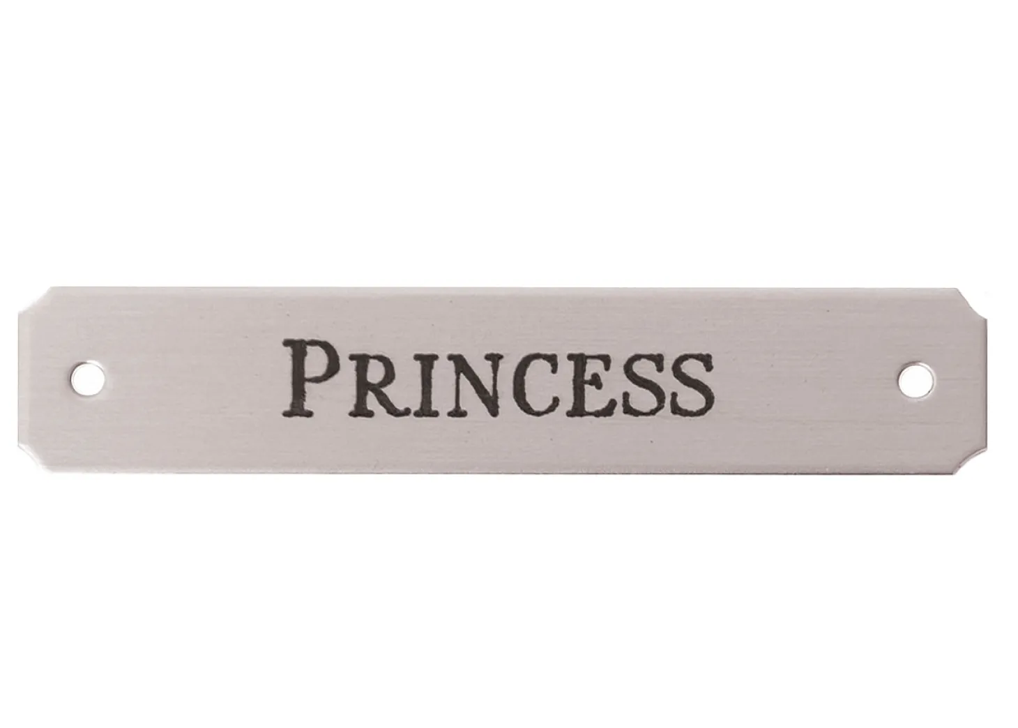 Notched Corner Saddle Nameplate