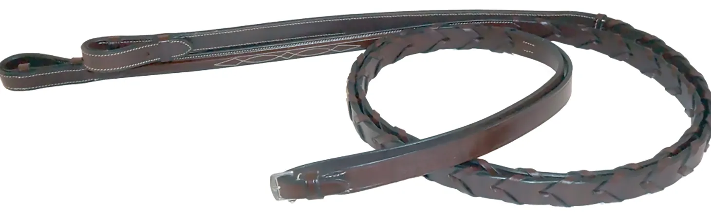 Nunn Finer® Bella Donna Round Raised Laced Reins