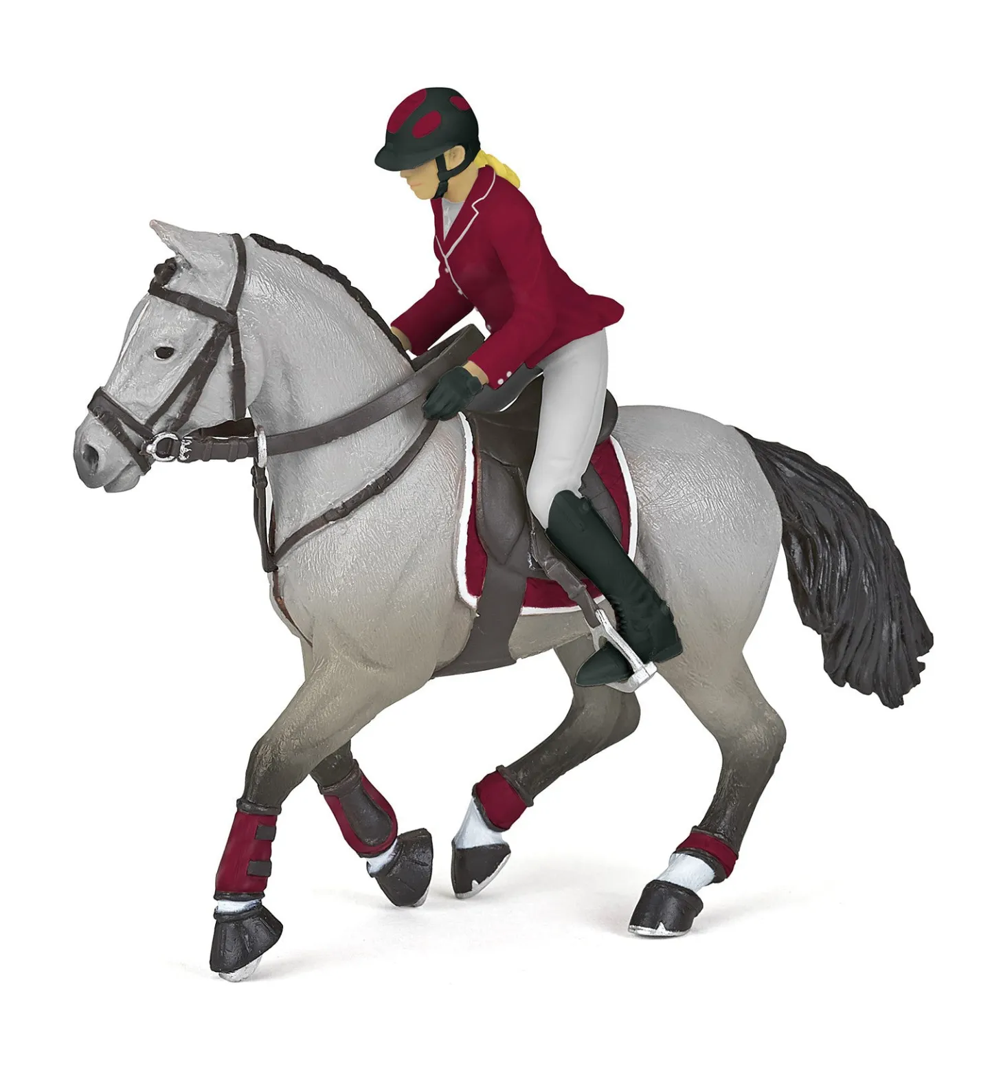 Papo Gray Competition Horse with Rider