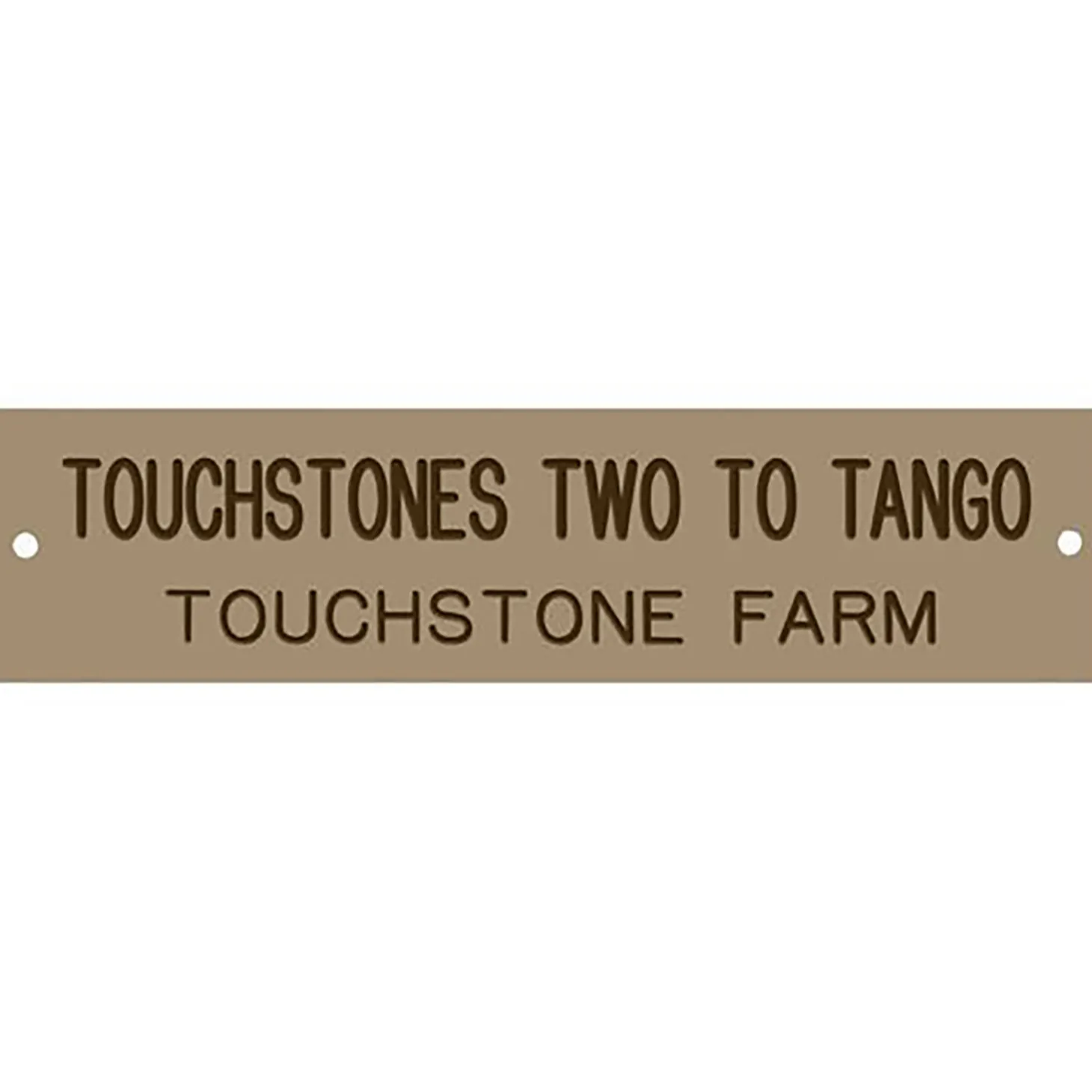Plastic Stall Plate - 1 or 2 lines