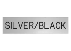 Plastic Stall Plate with Holder - 2 lines