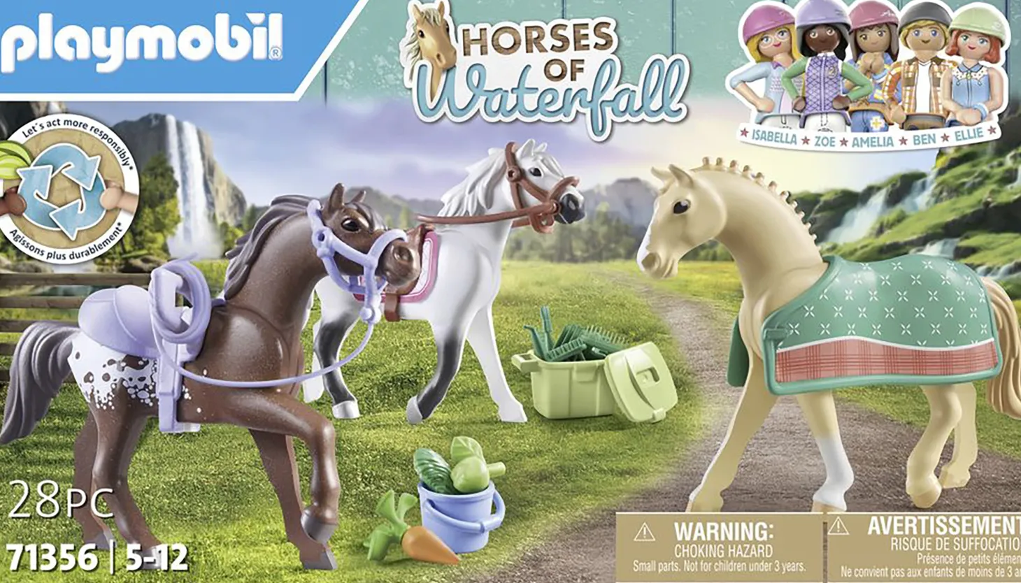 Playmobil® Three Horses Set with Accessories