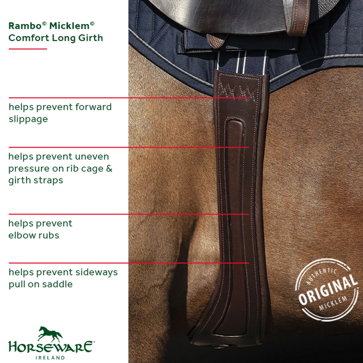 Rambo® Micklem® Long Comfort Girth