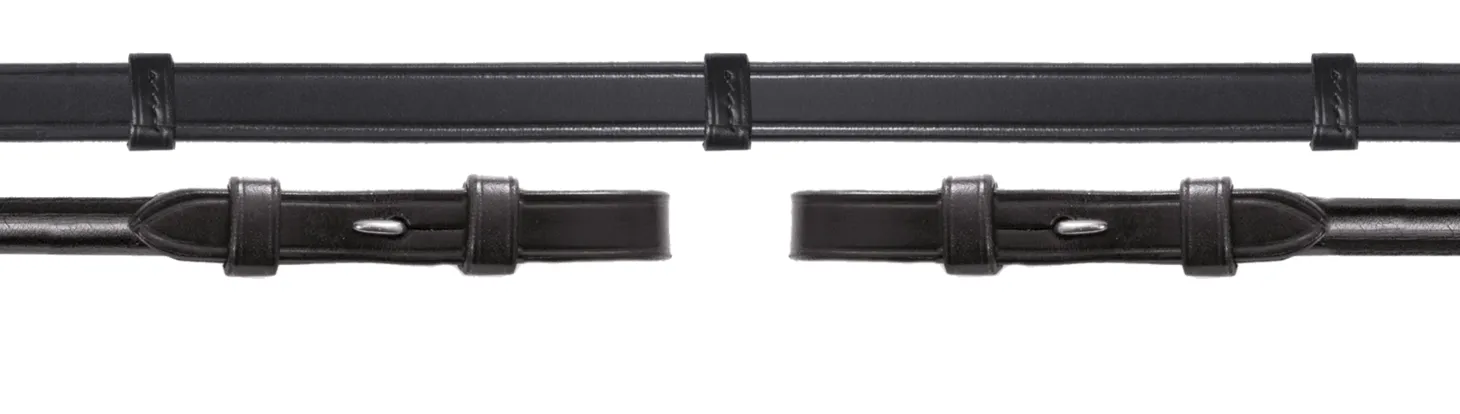 Schockemöhle Rolled Leather Reins with Hand Stops