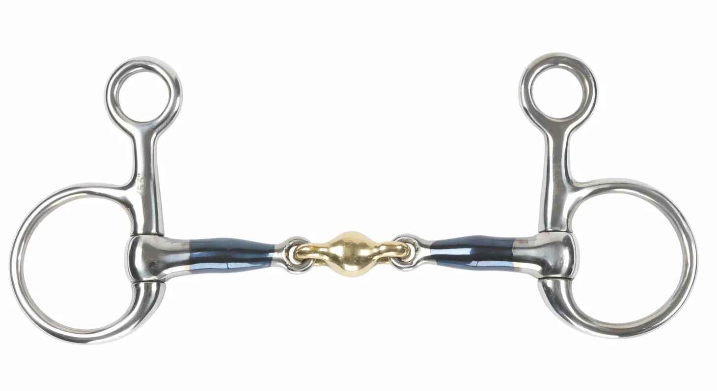 Shires Blue Sweet Iron Hanging Cheek Bit with Lozenge