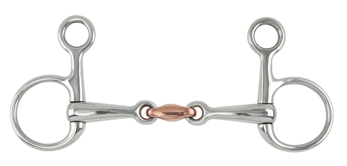 Shires Hanging Cheek Bit with Copper Lozenge