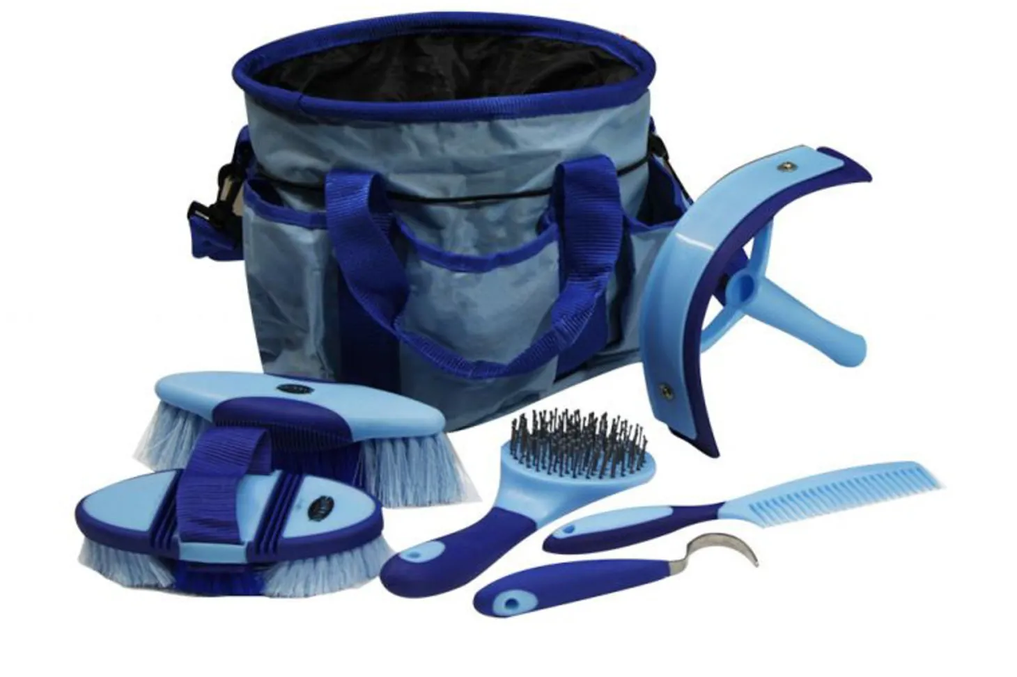 Showman® 6-Piece Soft Grip Grooming Kit with Nylon Bag
