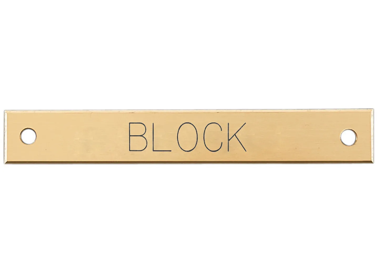 Small Beveled Edge Halter Nameplate