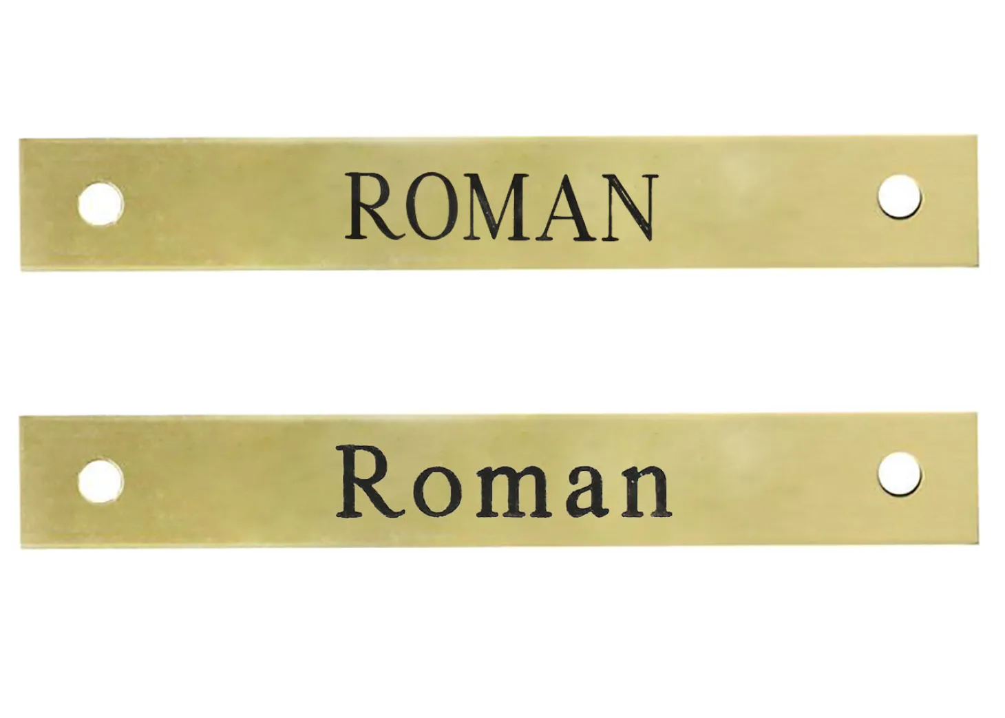 Small Rectangular Halter Nameplate