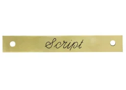 Small Rectangular Halter Nameplate